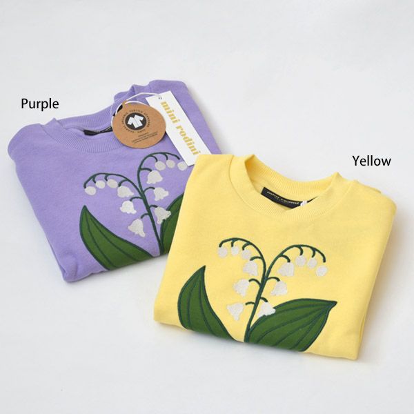 オーガニックコットン キッズ裏起毛スウェットシャツ LILY