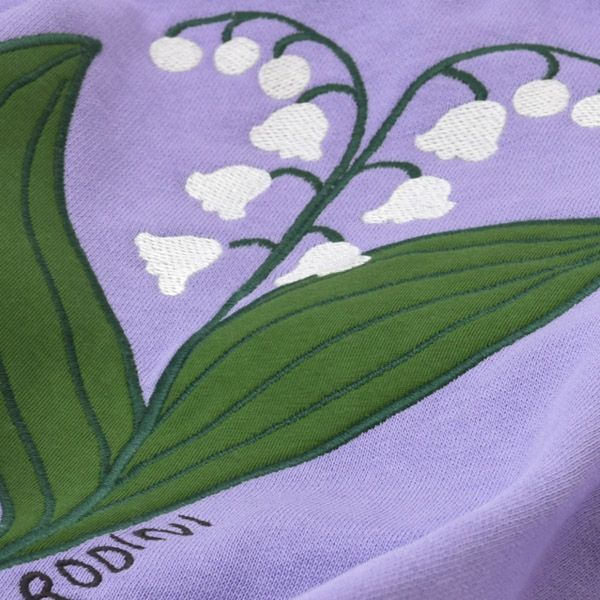 オーガニックコットン キッズ裏起毛スウェットシャツ LILY