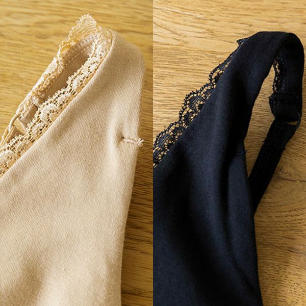 オーガニックコットン レースブラ