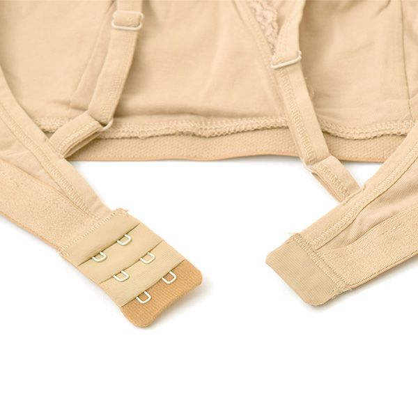 オーガニックコットン レースブラ