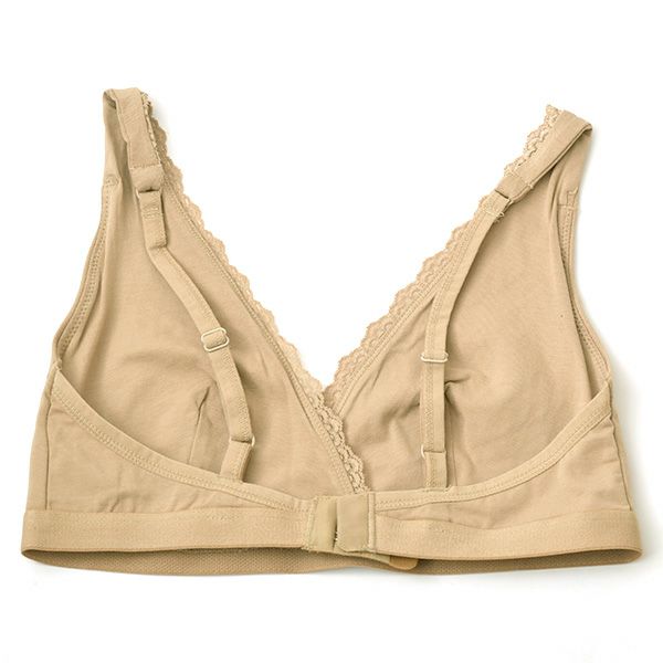 オーガニックコットン レースブラ