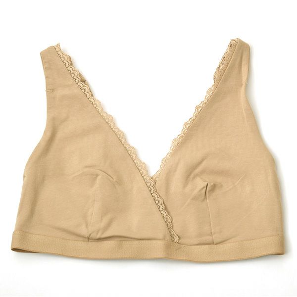 オーガニックコットン レースブラ