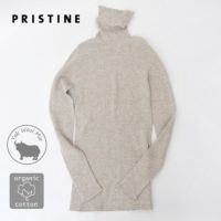 オーガニックコットン&ヤク リブタートルニット