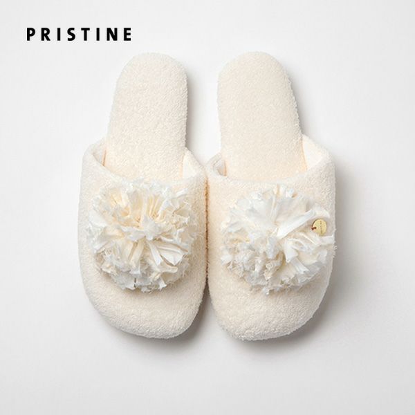 オーガニックコットン パイルスリッパ ナチュラル 22-24