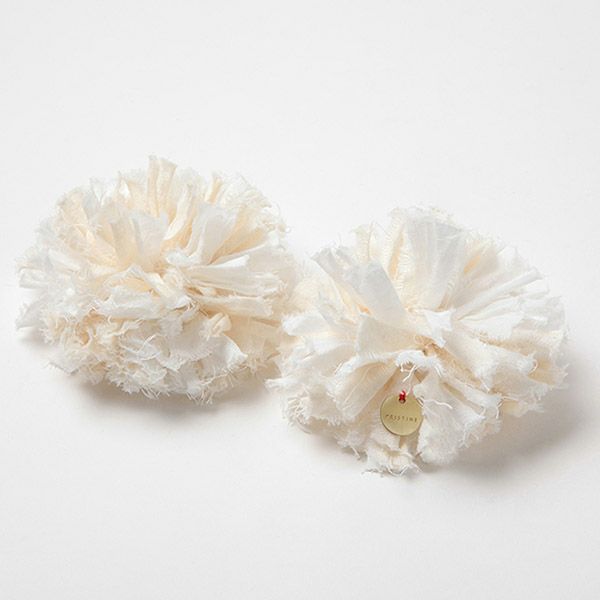 オーガニックコットン パイルスリッパ ナチュラル 22-24