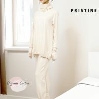 オーガニックコットン タートルウォーマーパジャマ ナチュラル M