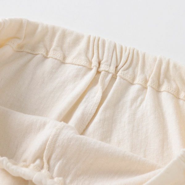 オーガニックコットン タートルウォーマーパジャマ ナチュラル M