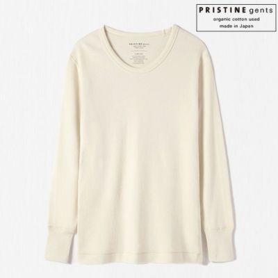 オーガニックコットン パンケーキニット Uネックインナー(長袖)