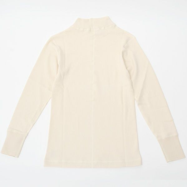 オーガニックコットン メンズパンケーキニットハイネックプルオーバー(長袖)