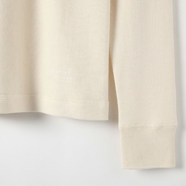 オーガニックコットン パンケーキニットハイネックプルオーバー