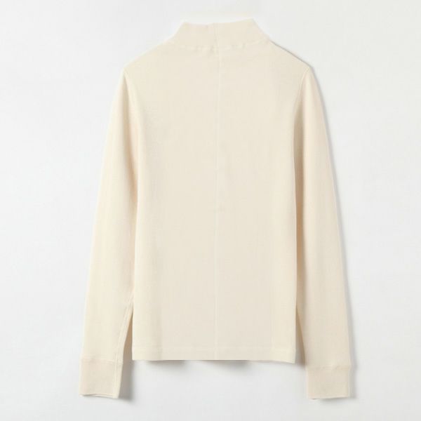 オーガニックコットン パンケーキニットハイネックプルオーバー