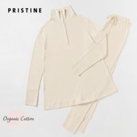 オーガニックコットン パンケーキニットパジャマ ナチュラル M