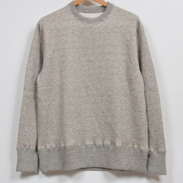 オーガニックコットン&ヤク裏毛メンズスウェットプルオーバー(長袖)