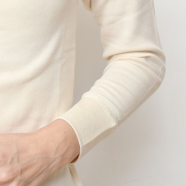 オーガニックコットン パンケーキニットラグラン9分袖