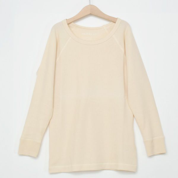 オーガニックコットン パンケーキニットラグラン9分袖