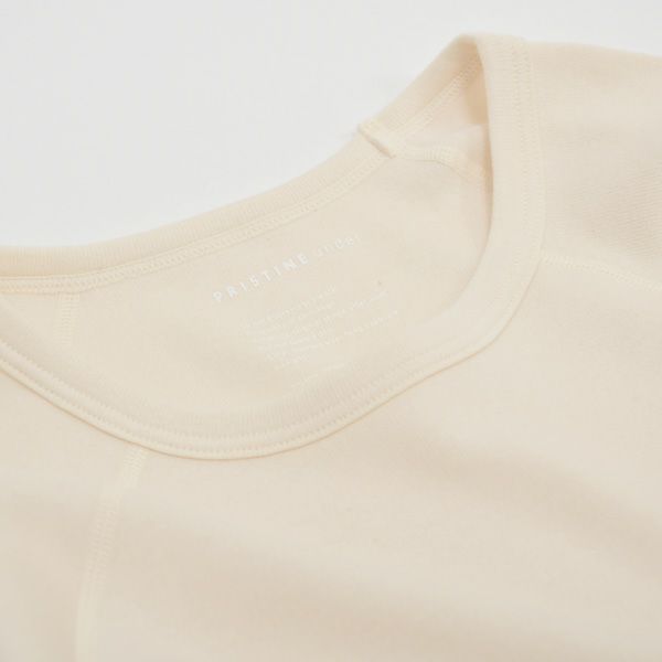 オーガニックコットン パンケーキニットラグラン9分袖