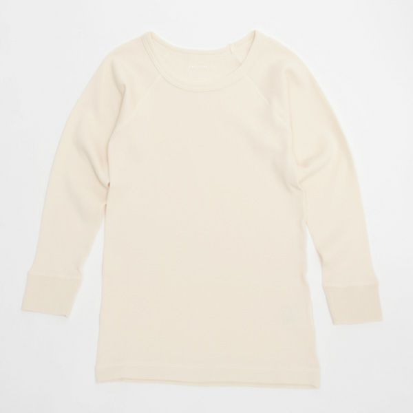 オーガニックコットン パンケーキニットラグラン9分袖