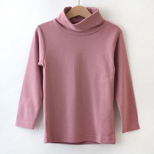 オーガニックコットン キッズタートルネックシャツ