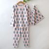 オーガニックコットン キッズ巾着つきパジャマ（長袖）Bear