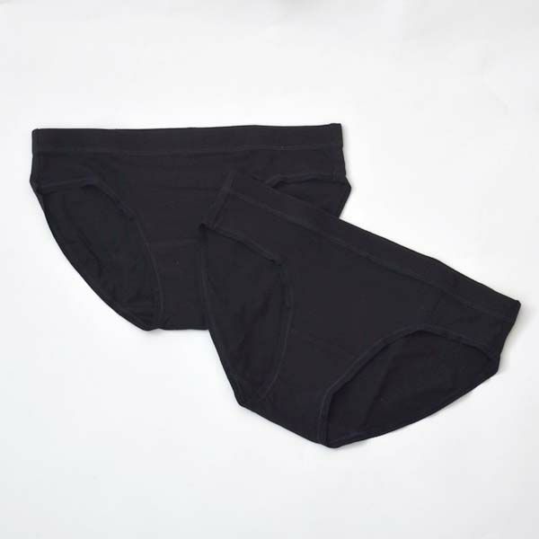 オーガニックコットン ビキニショーツ BK 2枚組