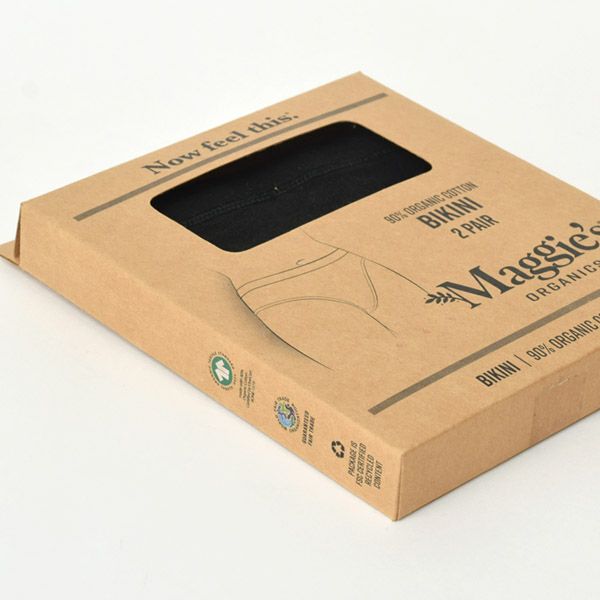 オーガニックコットン ビキニショーツ BK 2枚組