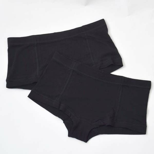 オーガニックコットン ボーイカットショーツFIT BK 2枚組