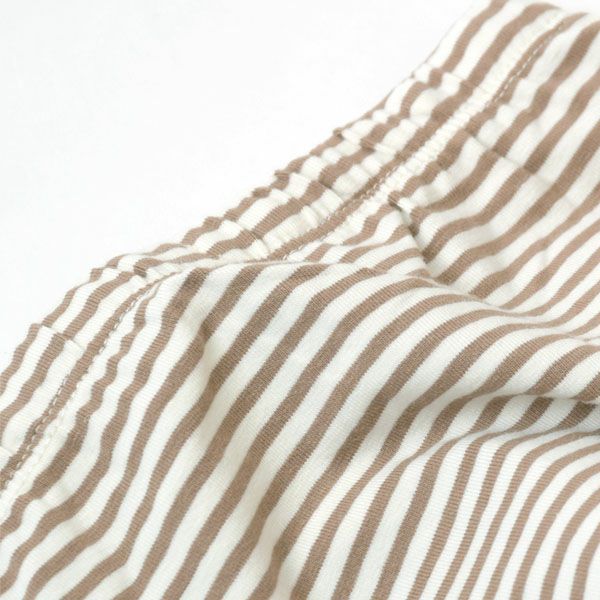 オーガニックコットン ベビー長袖あわせトップス＆足つきパンツ