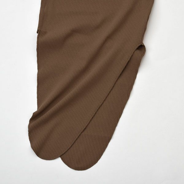 オーガニックコットン ベビーリブ結びガウン(長袖)