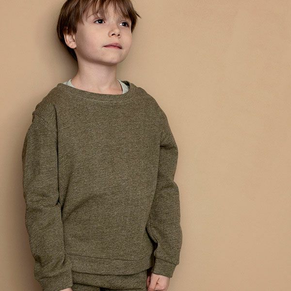 【SALE／10%OFF】 オーガニックコットン キッズ 裏起毛スウェットシャツ