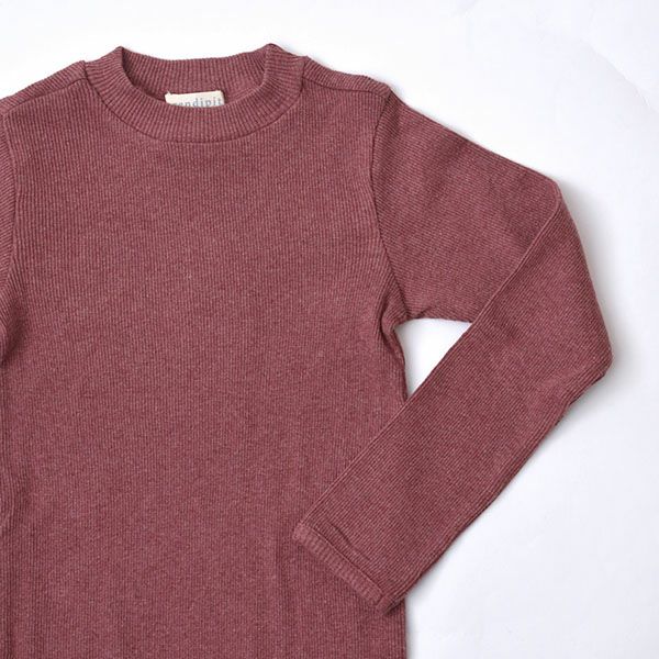 オーガニックコットン キッズ リブシャツ(長袖)
