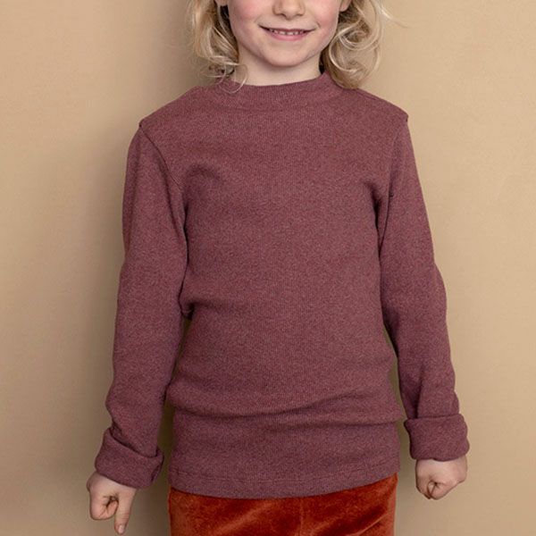 オーガニックコットン キッズ リブシャツ(長袖)