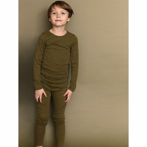 オーガニックコットン キッズ フライスレギンス