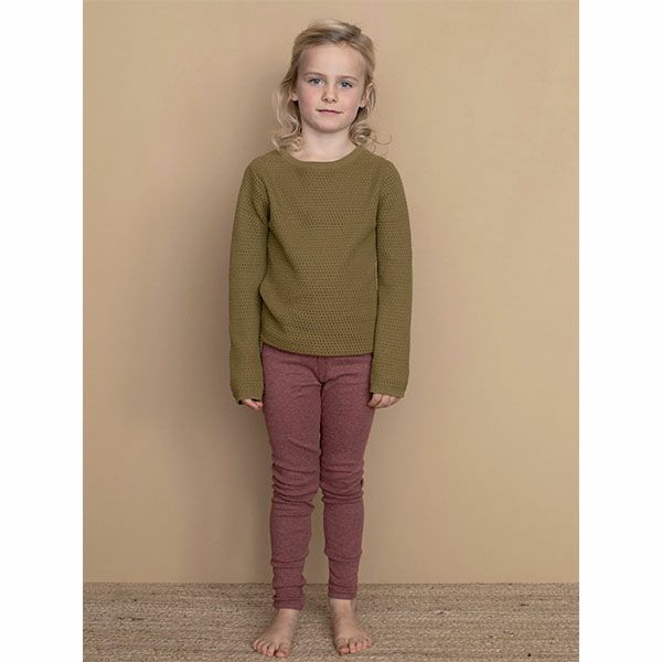 オーガニックコットン キッズ フライスレギンス