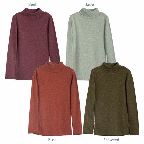 オーガニックコットン キッズ タートルネック