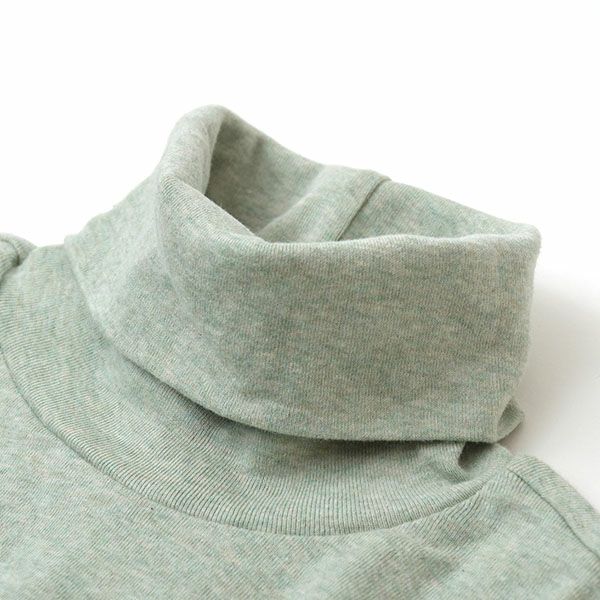 オーガニックコットン フライスタートルネック