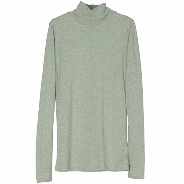 オーガニックコットン フライスタートルネック