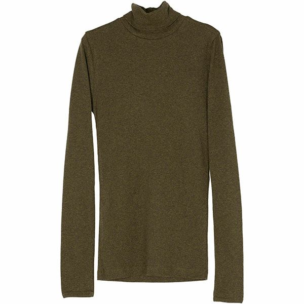 オーガニックコットン フライスタートルネック