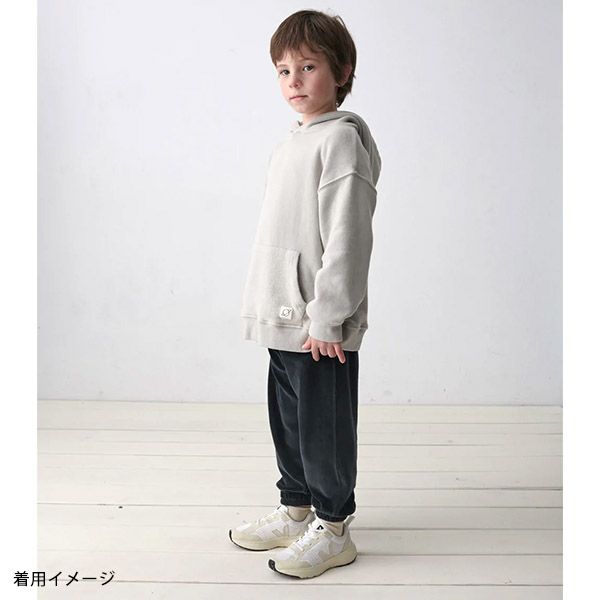 オーガニックコットン キッズ 裏起毛プルパーカー