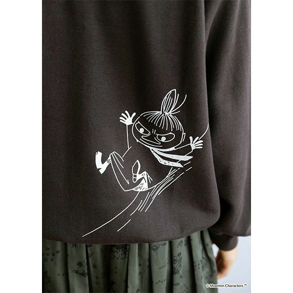 オーガニックコットン ムーミン谷の仲間たち 裏起毛パーカー