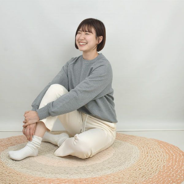 オーガニックコットン 裏毛スウェットトップ