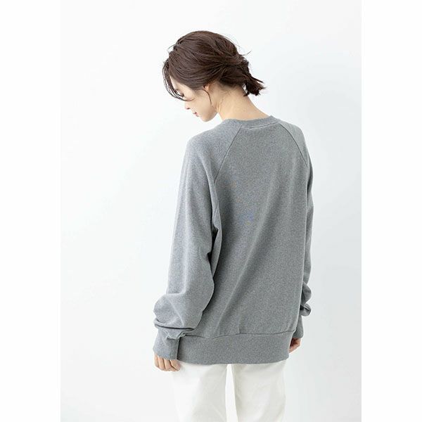 オーガニックコットン 裏毛スウェットトップ