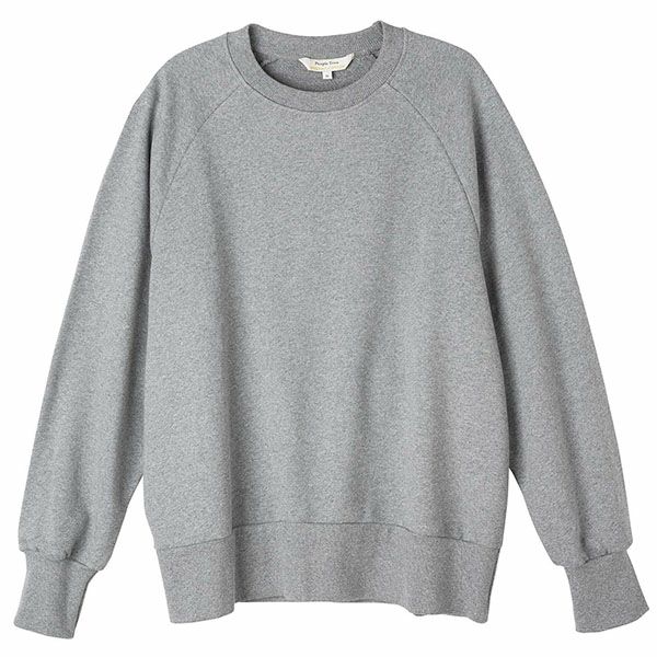 オーガニックコットン 裏毛スウェットトップ