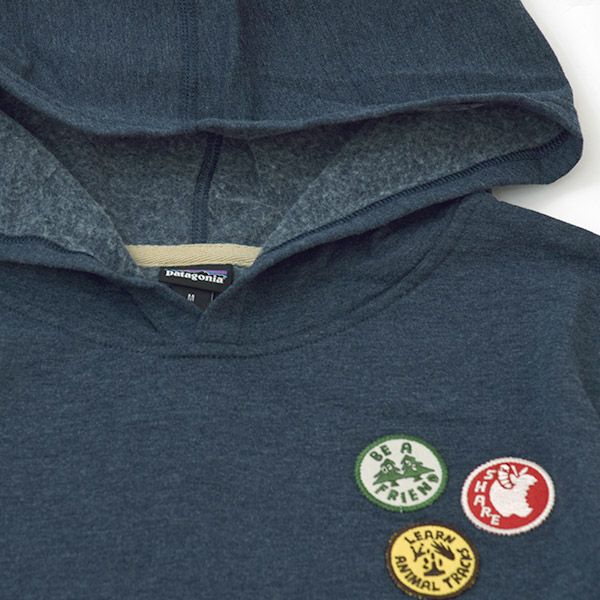 オーガニックコットン キッズ・ライトウェイト・グラフィック・フーディ・スウェットシャツ