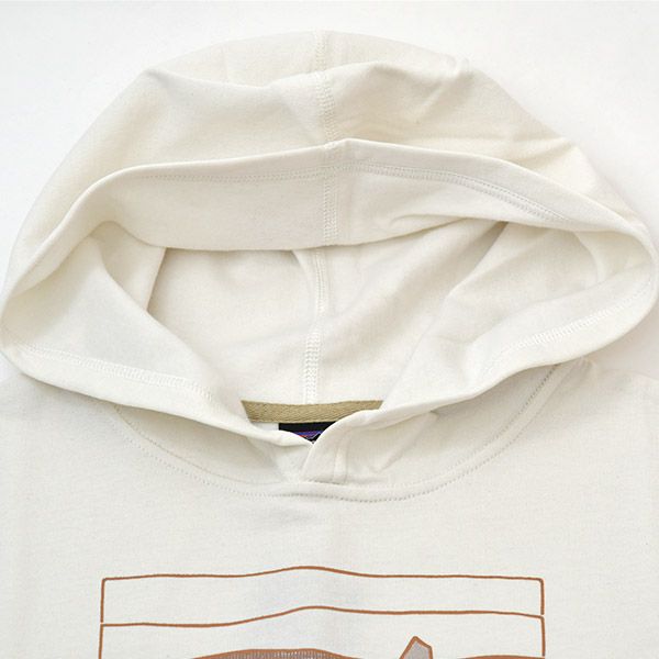 オーガニックコットン キッズ・ライトウェイト・グラフィック・フーディ・スウェットシャツ