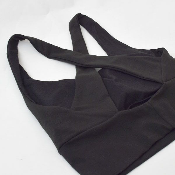 オーガニックコットン クリスクロスキャミブラ