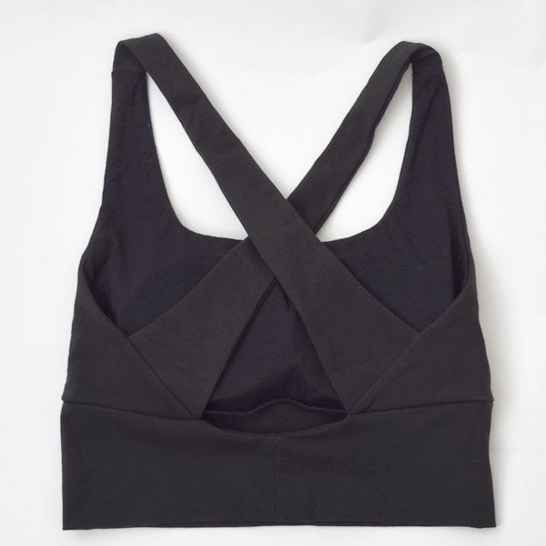 オーガニックコットン クリスクロスキャミブラ