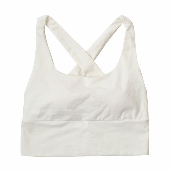 オーガニックコットン クリスクロスキャミブラ