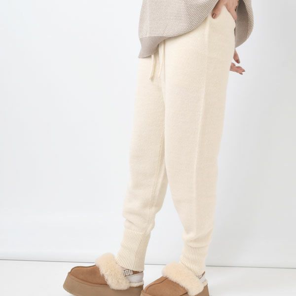 オーガニックコットン＆アルパカ ニットパンツ