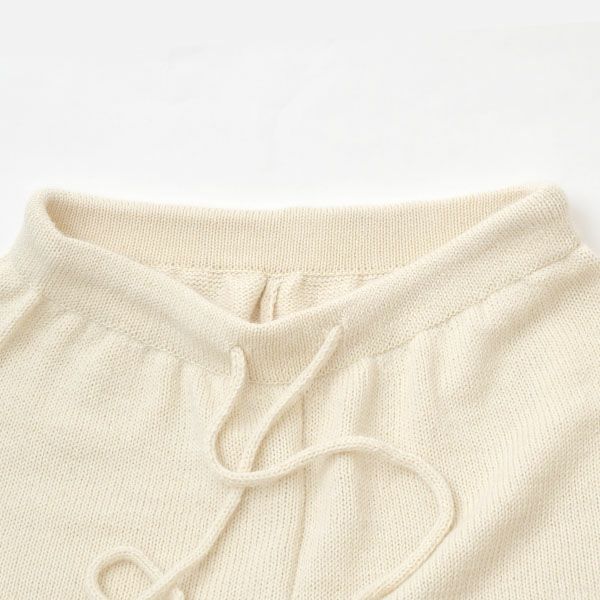 オーガニックコットン＆アルパカ ニットパンツ | オーガニックコットン