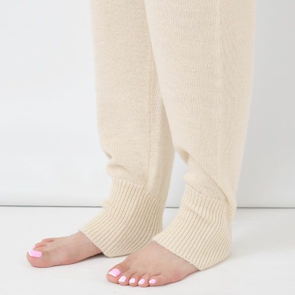 オーガニックコットン＆アルパカ ニットパンツ